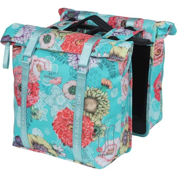 Basil Bloom Field Dubbele Fietstas 35L MIK - Blauw 3 Basil Bloom Field Dubbele Fietstas 35L MIK - Blauw