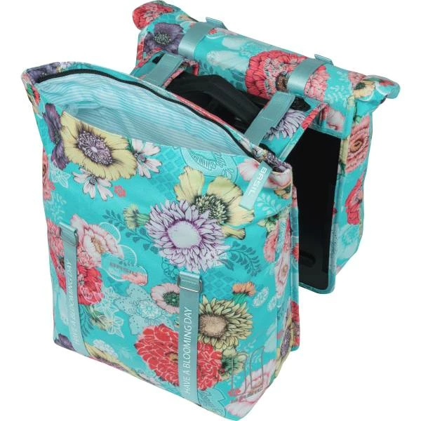 Basil Bloom Field Dubbele Fietstas 35L MIK - Blauw 6 Basil Bloom Field Dubbele Fietstas 35L MIK - Blauw – Image 4