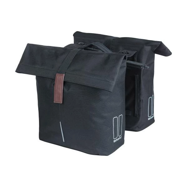 Basil City Dubbele Fietstas 32L MIK - Zwart 4 Basil City Dubbele Fietstas 32L MIK - Zwart – Image 2