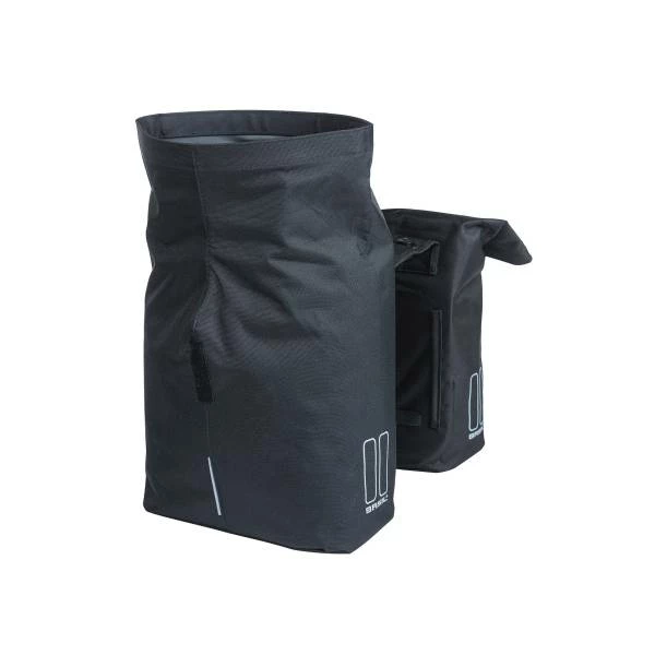 Basil City Dubbele Fietstas 32L MIK - Zwart 8 Basil City Dubbele Fietstas 32L MIK - Zwart – Image 6