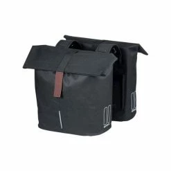 Basil Dubbele Fietstas City 28/32L - Zwart