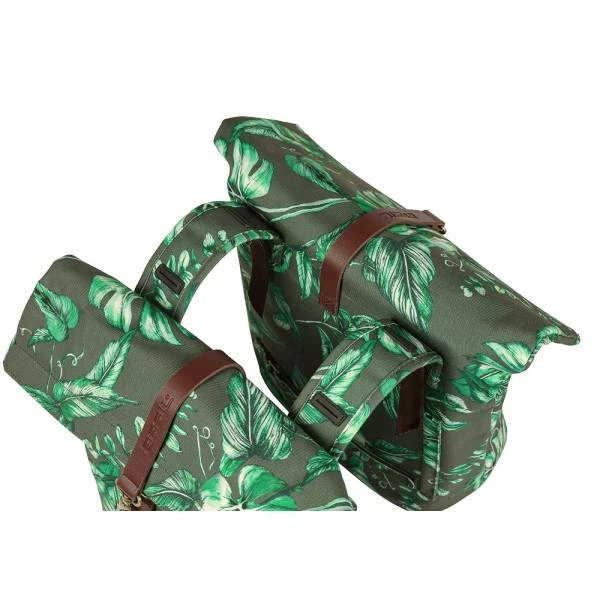 Basil Dubbele Fietstas Ever-Green 28/32L - Thyme Groen 6 Basil Dubbele Fietstas Ever-Green 28/32L - Thyme Groen – Image 4