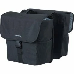 Basil Dubbele Fietstas Go 32L - Solid Zwart