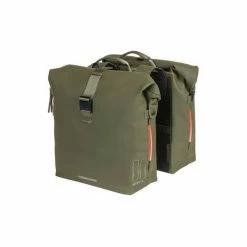 Basil Dubbele Fietstas SoHo 41L - Mos Groen