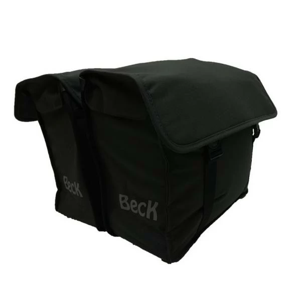 Beck Tassen Beck Canvas Dubbele Fietstas Small 35L - Zwart 3 Beck Tassen Beck Canvas Dubbele Fietstas Small 35L - Zwart