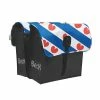 Beck Tassen Beck Dubbele Fietstas 35L Friesland - Zwart/Blauw