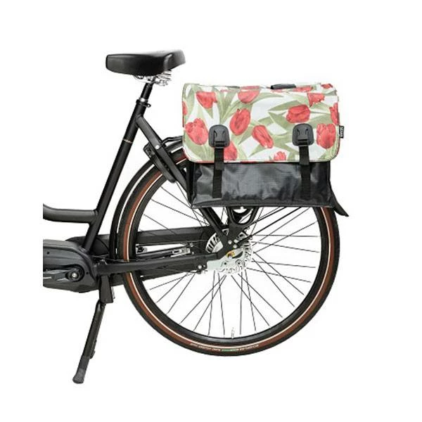 Beck Tassen Beck Dubbele Fietstas Tulips 46L - Rood 7 Beck Tassen Beck Dubbele Fietstas Tulips 46L - Rood – Image 5