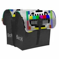 Beck Tassen Beck Small Dubbele Fietstas 35L Testbeeld - Zwart/Multi