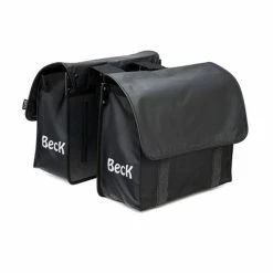 Beck Tassen Beck Velcro Dubbele Fietstas 42L - Zwart
