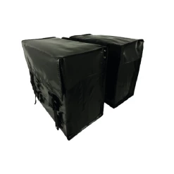 De Poort Dubbele Fietstas 46L - Zwart