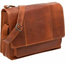 New Looxs Felini Schoudertas 18L Leer - Cognac Bruin