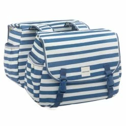 New Looxs Joli Dubbele Fietstas 34L - Blue Stripe
