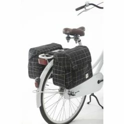 New Looxs Joli Dubbele Fietstas 34L - Blue Stripe -Beck Tassen Soldes new looxs joli dubbele fietstas 34l blue stripe 8714827982310 3 l