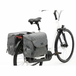 New Looxs Mondi Joy Dubbele Fietstas 38L - Ivy Grijs -Beck Tassen Soldes new looxs mondi joy dubbele fietstas 38l ivy grijs 8714827983621 5 l