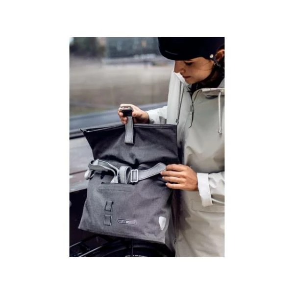 Ortlieb Two City Urban Schoudertas 9L QL2.1 - Grijs 8 Ortlieb Two City Urban Schoudertas 9L QL2.1 - Grijs – Image 6