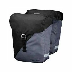 Racktime Vida Dubbele Fietstas 24.5 Liter - Zwart/Grijs