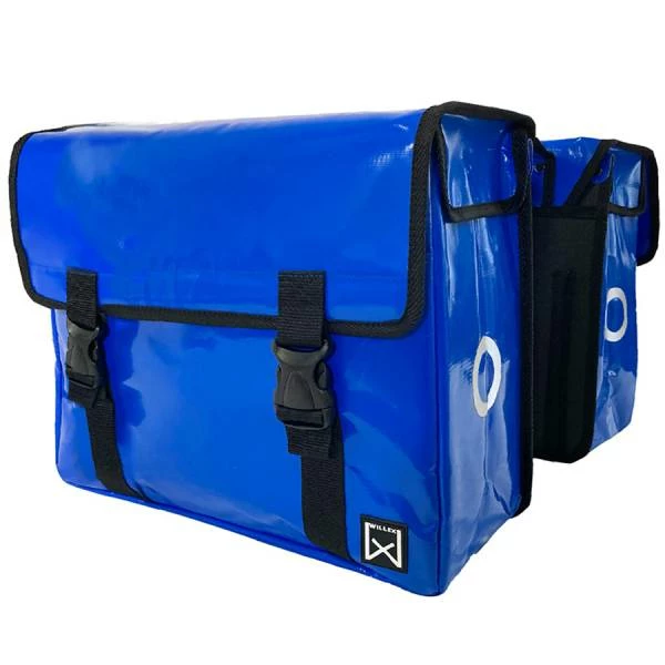 Willex Bisonyl Dubbele Fietstas 30L - Blauw 4 Willex Bisonyl Dubbele Fietstas 30L - Blauw – Image 2