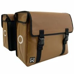 Willex Bisonyl Dubbele Fietstas 30L - Bruin