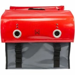 Willex Bisonyl Dubbele Fietstas 52L - Mat Donkergrijs/Rood -Beck Tassen Soldes willex bisonyl dubbele fietstas 52l mat donkergrijs rood 5425023135129 3 l