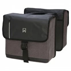 Willex Business Dubbele Fietstas 40L - Zwart/Grijs -Beck Tassen Soldes willex business dubbele fietstas 40l zwart grijs 5425023137598 2 l