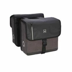 Willex Business Dubbele Fietstas 46L - Zwart/Grijs