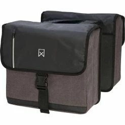 Willex Business Dubbele Fietstas 46L - Zwart/Grijs -Beck Tassen Soldes willex business dubbele fietstas 46l zwart grijs 5425023137635 2 l