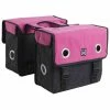 Willex Canvas Dubbele Fietstas 20L - Zwart/Roze -Beck Tassen Soldes willex canvas dubbele fietstas 20l zwart roze 5425023134726 0 l