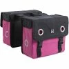 Willex Canvas Dubbele Fietstas 30L - Roze/Zwart -Beck Tassen Soldes willex canvas dubbele fietstas 30l roze zwart 5425023134795 0 l