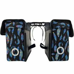 Willex Dubbele Fietstas 34L Feather - Zwart/Multicolor -Beck Tassen Soldes willex dubbele fietstas 34l feather zwart multicolor 5425023137956 4 l
