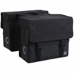 Willex Dubbele Fietstas Plus Canvas 67 Liter - Zwart