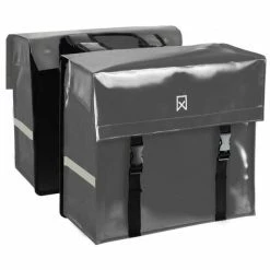 Willex Dubbele Fietstas S Donker Grijs 40L