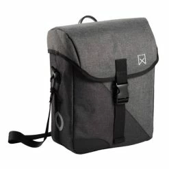 Willex Flex 800 Enkele Fietstas 14 Liter - Grijs/Zwart