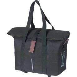 Basil City Enkele Fietstas 8-11L MIK/KlickFix - Zwart