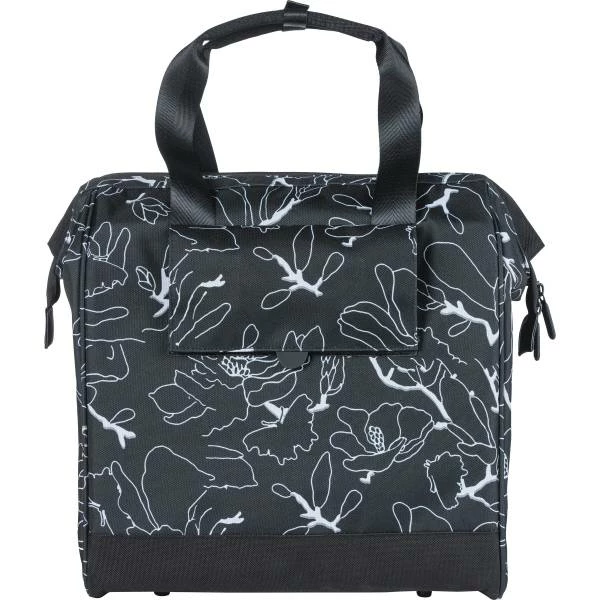 Basil Grand Flower Shopper Fietstas 23L - Zwart 5 Basil Grand Flower Shopper Fietstas 23L - Zwart – Image 3