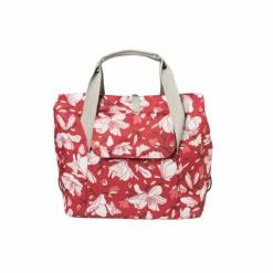 Basil Magnolia Shopper Fietstas 18L - Poppy Rood -Beck Tassen Soldes basil magnolia shopper fietstas 18l poppy rood 8715019176838 1 l