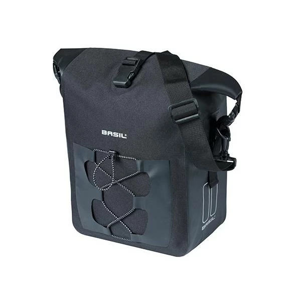 Basil Navigator Waterproof Enkele Fietstas 12-15L - Zwart 4 Basil Navigator Waterproof Enkele Fietstas 12-15L - Zwart – Image 2