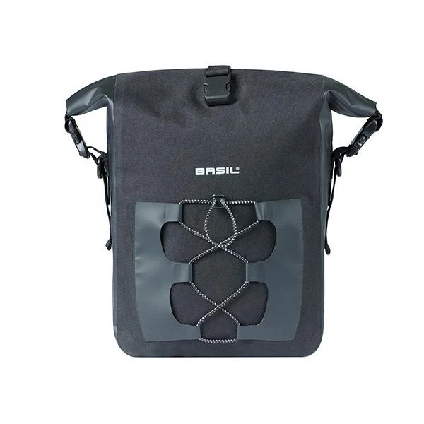 Basil Navigator Waterproof Enkele Fietstas 12-15L - Zwart 5 Basil Navigator Waterproof Enkele Fietstas 12-15L - Zwart – Image 3