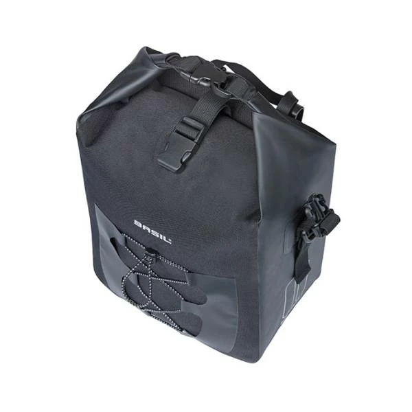 Basil Navigator Waterproof Enkele Fietstas 12-15L - Zwart 7 Basil Navigator Waterproof Enkele Fietstas 12-15L - Zwart – Image 5