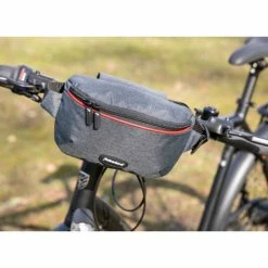 Haberland Crossbody Heuptas 2L - Zwart/Rood -Beck Tassen Soldes haberland crossbody heuptas 2l zwart rood 4032555715050 6 l