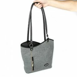 Haberland Melanie Stuurtas 5L KlickFix - Grijs -Beck Tassen Soldes haberland melanie stuurtas 5l klickfix grijs 4032555711724 3 l