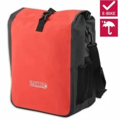 Hollandbikeshop Lynx Valley XL Enkele Fietstas 21 L - Mat Rood/Zwart