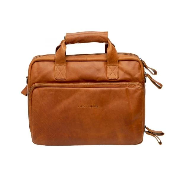 New Looxs Cali Schoudertas 17L Leer - Cognac Bruin 4 New Looxs Cali Schoudertas 17L Leer - Cognac Bruin – Image 2