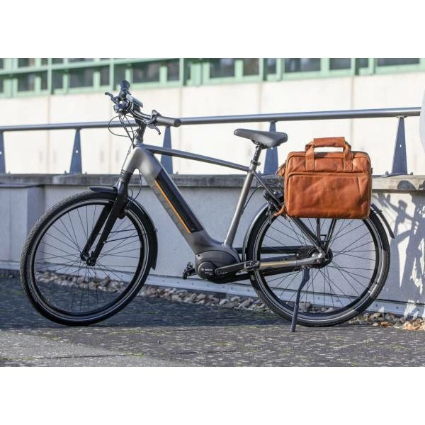 New Looxs Cali Schoudertas 17L Leer - Cognac Bruin 7 New Looxs Cali Schoudertas 17L Leer - Cognac Bruin – Image 5