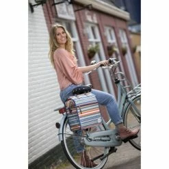 New Looxs Lilly Enkele Fietstas 18L - Check Blue -Beck Tassen Soldes new looxs lilly enkele fietstas 18l check blue 8714827982273 4 l