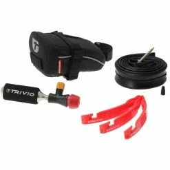 Trivio Ready To Ride Zadeltas 0.5L - Zwart/Rood