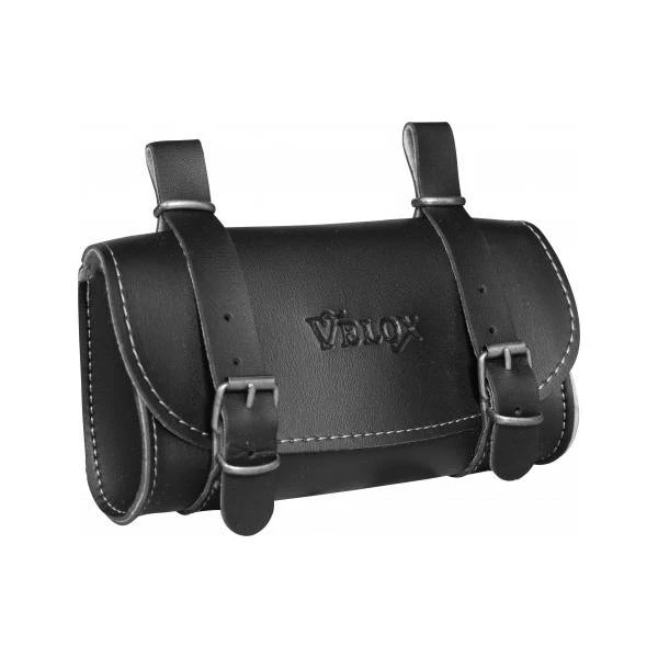 Velox Skia Vintage Zadeltas Leder - Zwart 4 Velox Skia Vintage Zadeltas Leder - Zwart – Image 2