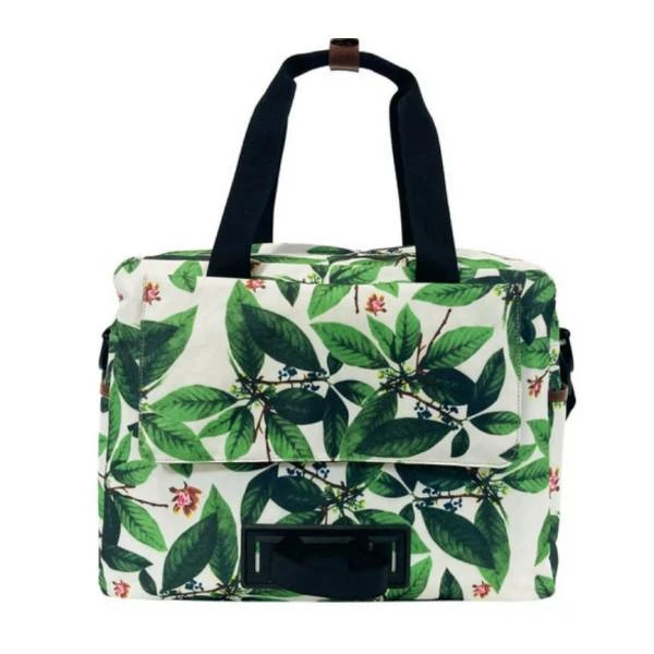 Willex Shopper Enkele Fietstas 19L - Green Leaves 5 Willex Shopper Enkele Fietstas 19L - Green Leaves – Image 3