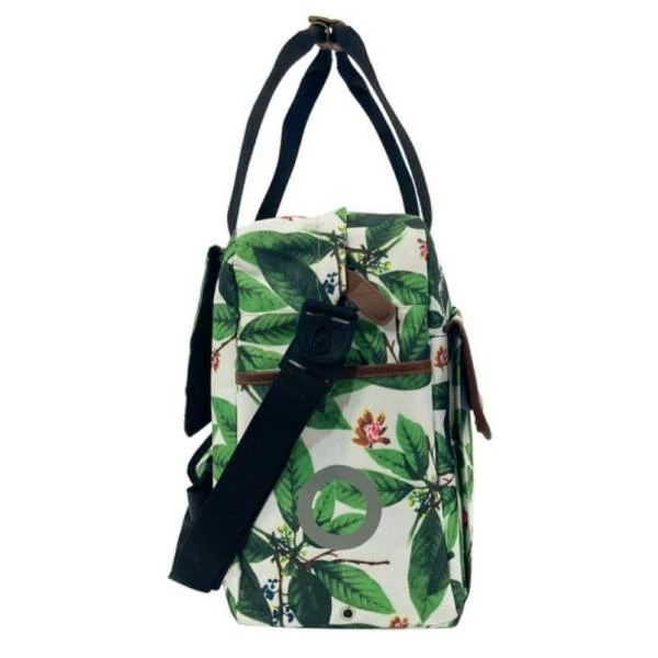Willex Shopper Enkele Fietstas 19L - Green Leaves 6 Willex Shopper Enkele Fietstas 19L - Green Leaves – Image 4